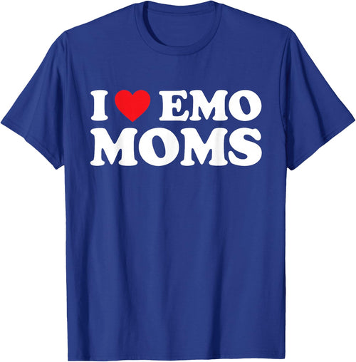 I Love Emo Moms Shirt I Heart Emo Moms Funny Red Heart