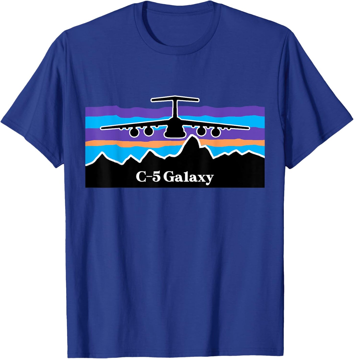 C-5 Galaxy Mountain Airlift T-Shirt - T-Shirt | Royal