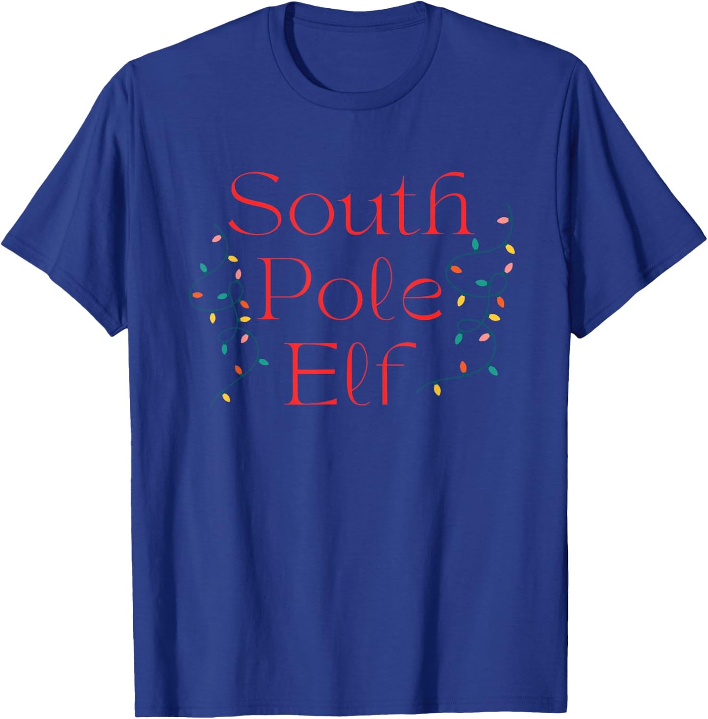 Holiday South Pole Elf Funny Christmas T-Shirt - T-Shirt | Royal