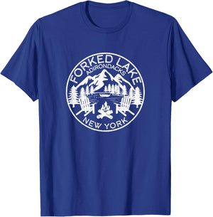 Forked Lake Adirondacks New York T-Shirt - T-Shirt | Royal
