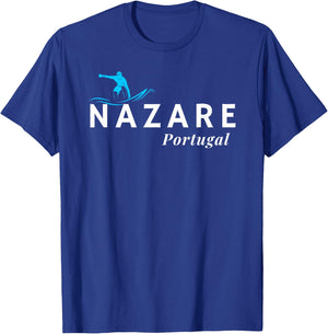 Nazare Portugal Wave Surf Surfing Surfer T-Shirt - T-Shirt | Royal