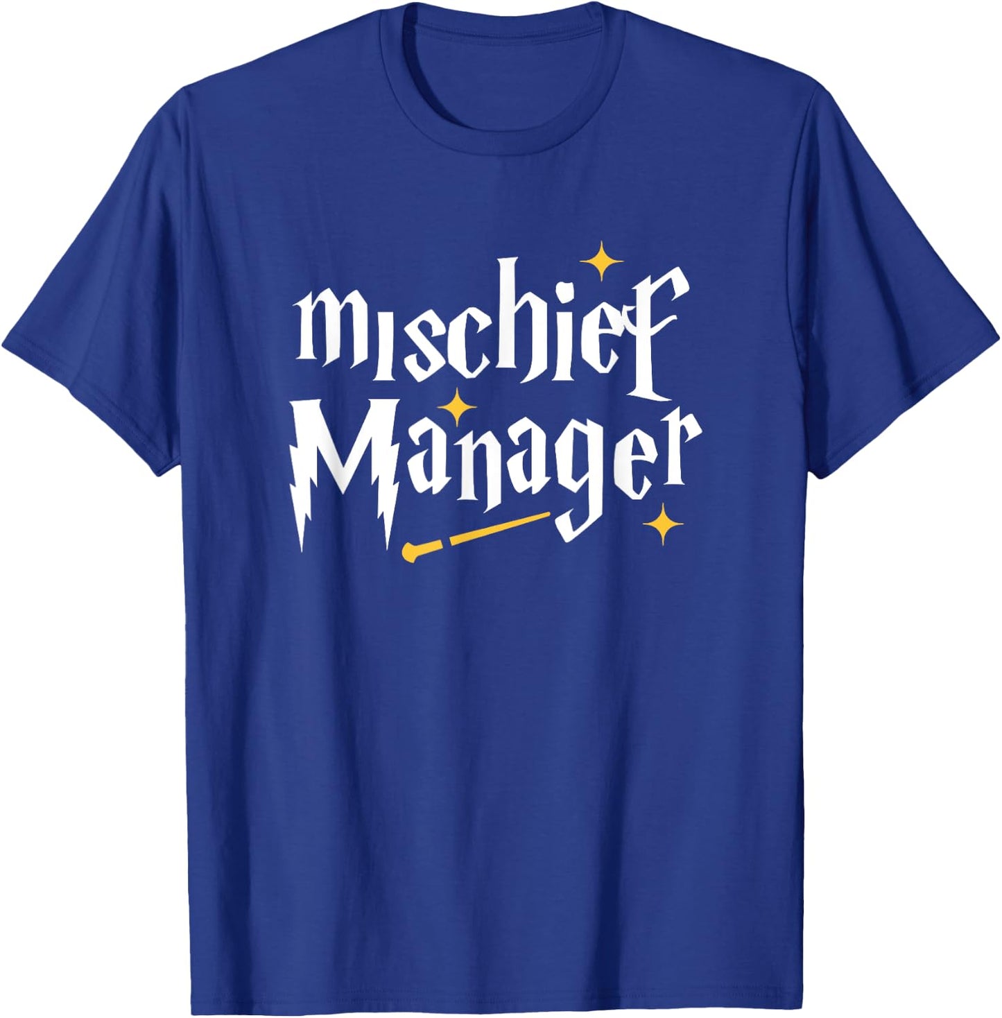 Mischief Manager Teacher Life Funny Mom Funny Dad T-Shirt - T-Shirt | Royal