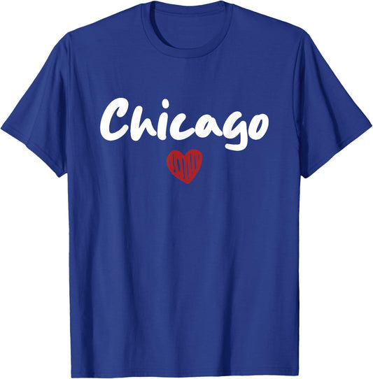 CHICAGO - I Love Chicago - Throwback Design - Classic T-Shirt - T-Shirt | Royal