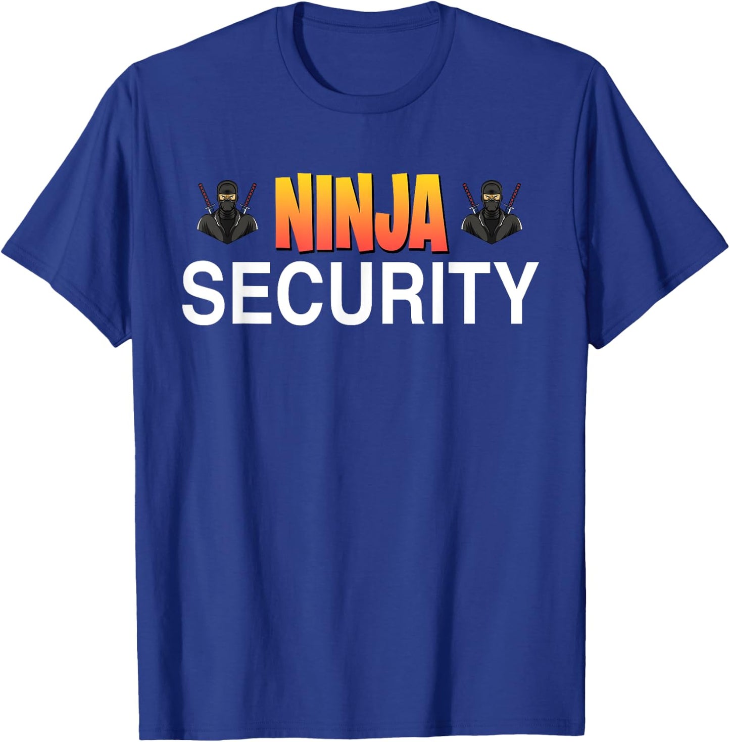 Ninja Security Parent Dad Mom Funny Ninja Halloween Costume T-Shirt - T-Shirt | Royal