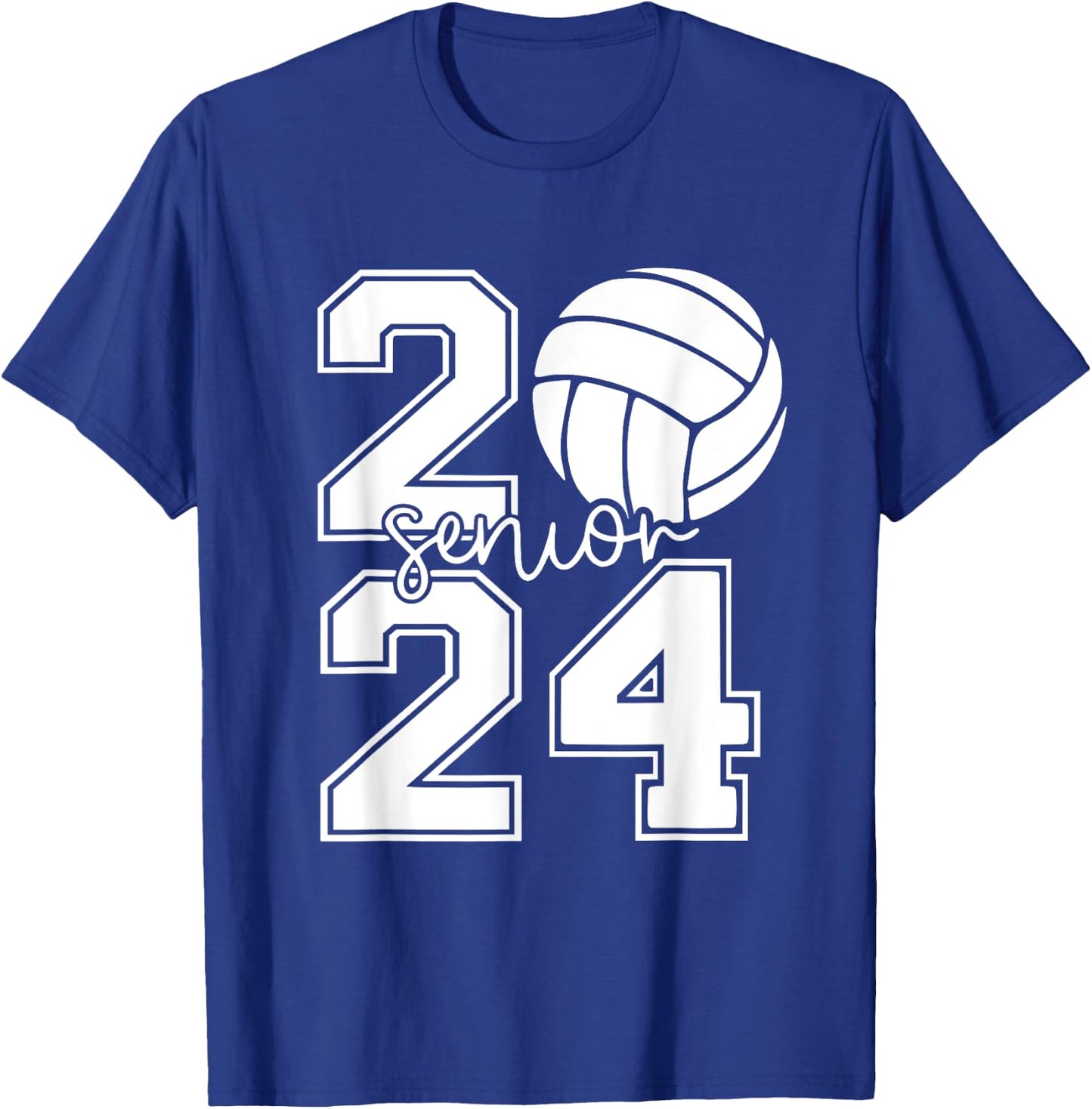 Senior Volleyball Class of 2024 graduation graduate seniors T-Shirt - T-Shirt | Royal
