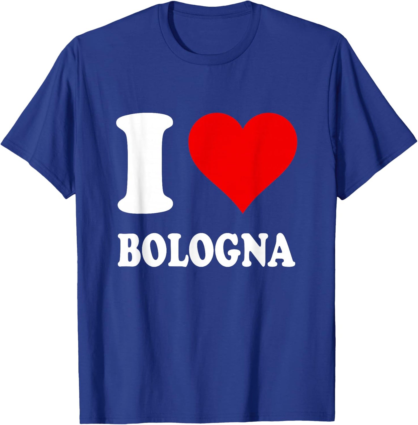 Red Heart I Love Bologna T-Shirt - T-Shirt | Royal