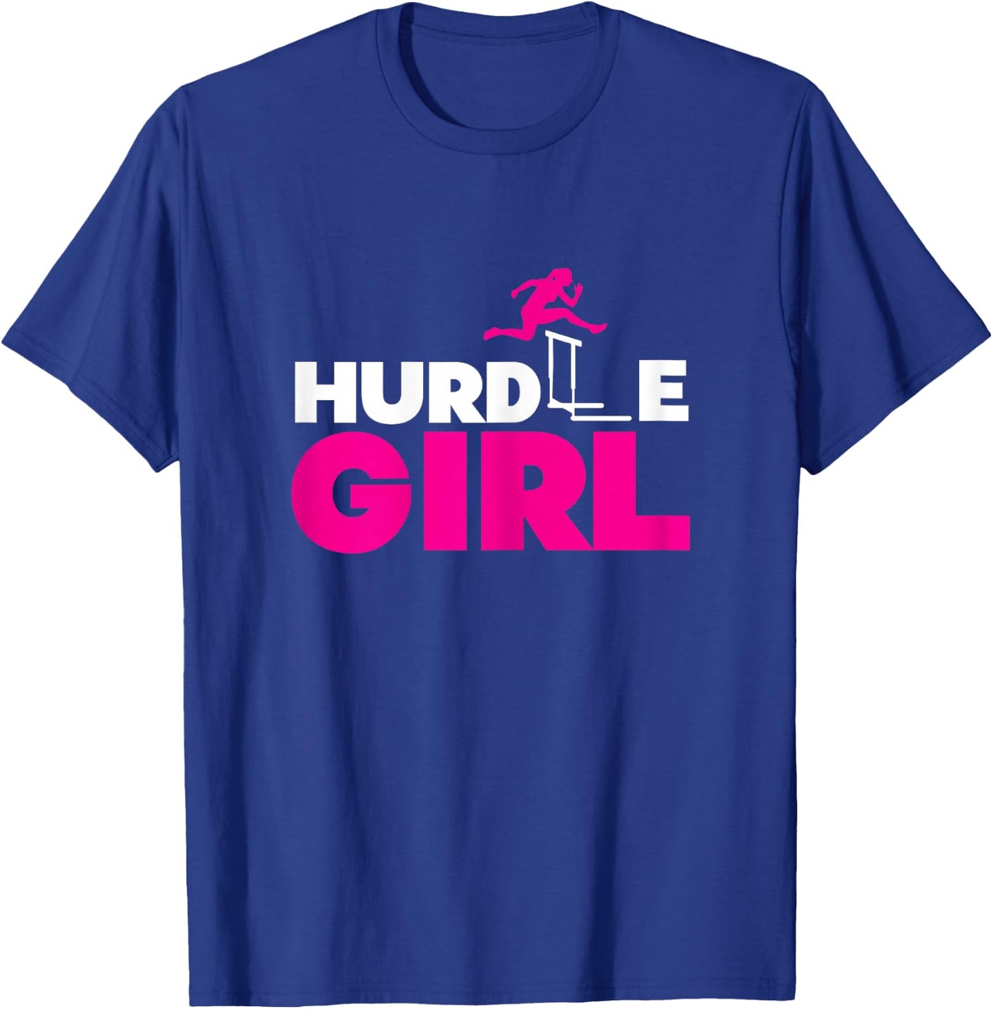 Hurdle Girl | Athletics Track & Field | Hurdling Hurdler T-Shirt - T-Shirt | Royal