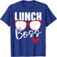 Lunch Boss Cafeteria Job Profession Lady Cook Lunch Lady T-Shirt - T-Shirt | Royal