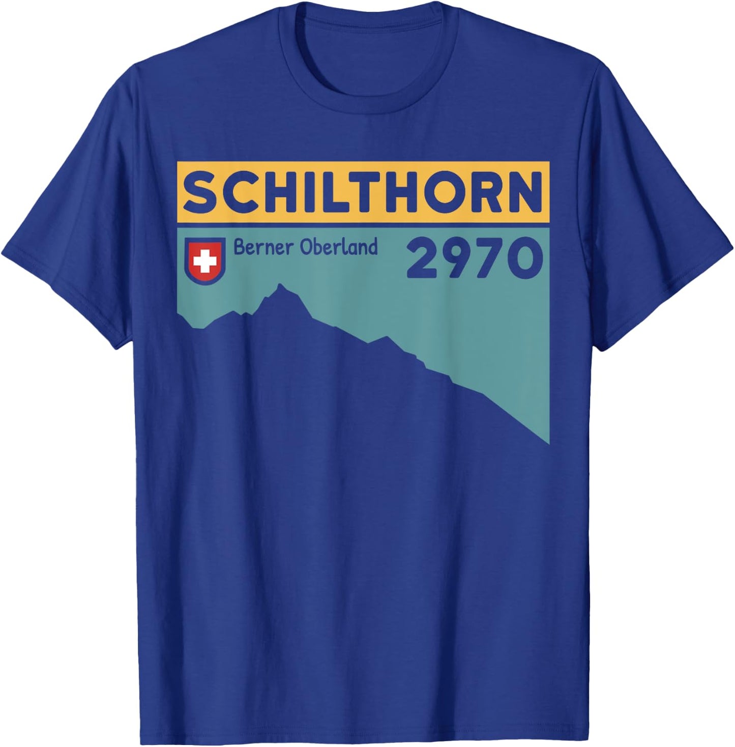 Mount Schilthorn Piz Gloria Hike Swiss Climbing Hiking Gifts T-Shirt - T-Shirt | Royal