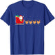 Chicken Santa Christmas Sleigh - Funny Chicken Xmas T-Shirt - T-Shirt | Royal