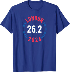 London 2024 Marathon 26.2 T-Shirt - T-Shirt | Royal
