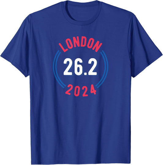 London 2024 Marathon 26.2 T-Shirt - T-Shirt | Royal