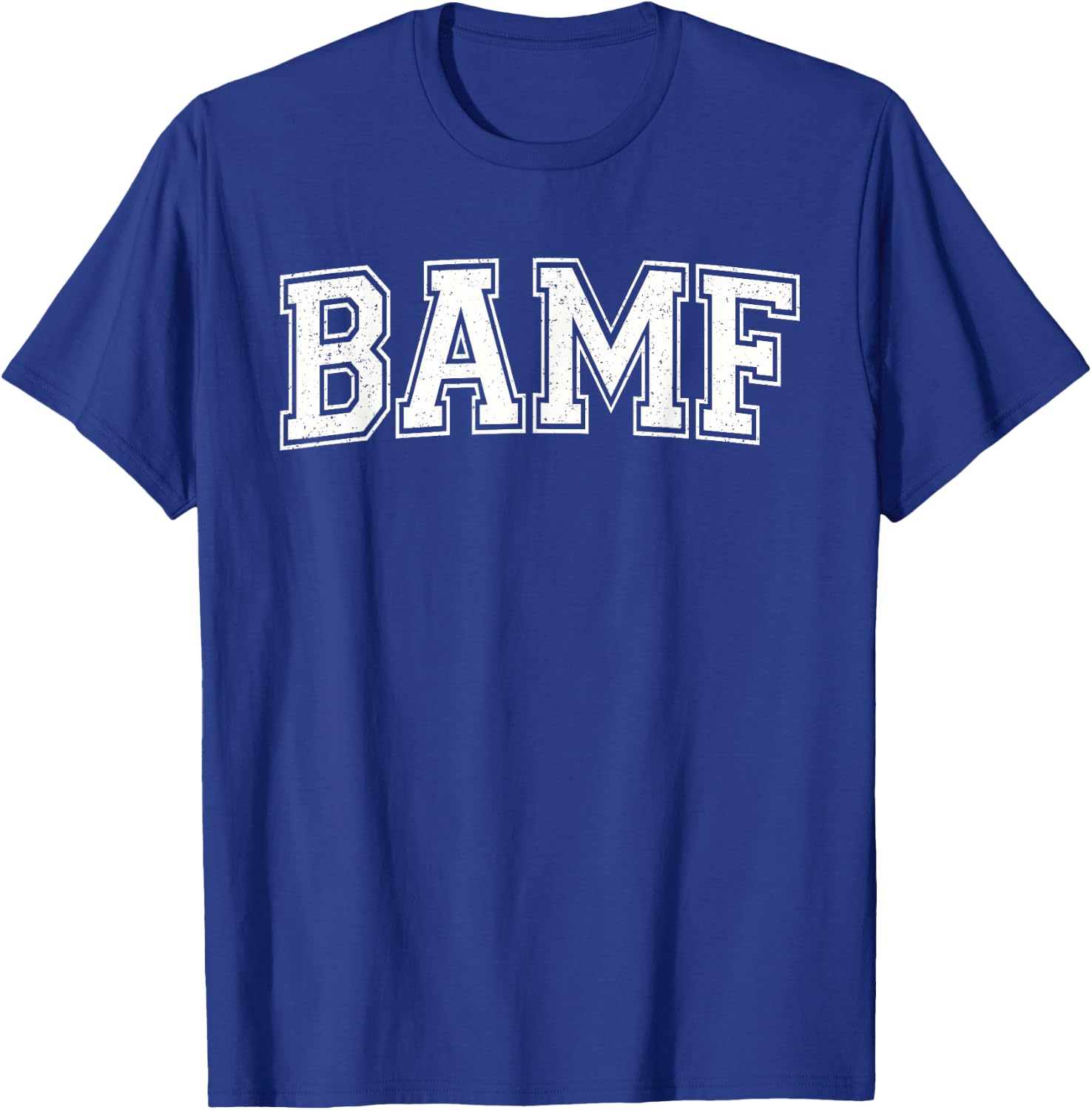 Bamf Varsity Style T-Shirt - T-Shirt | Royal