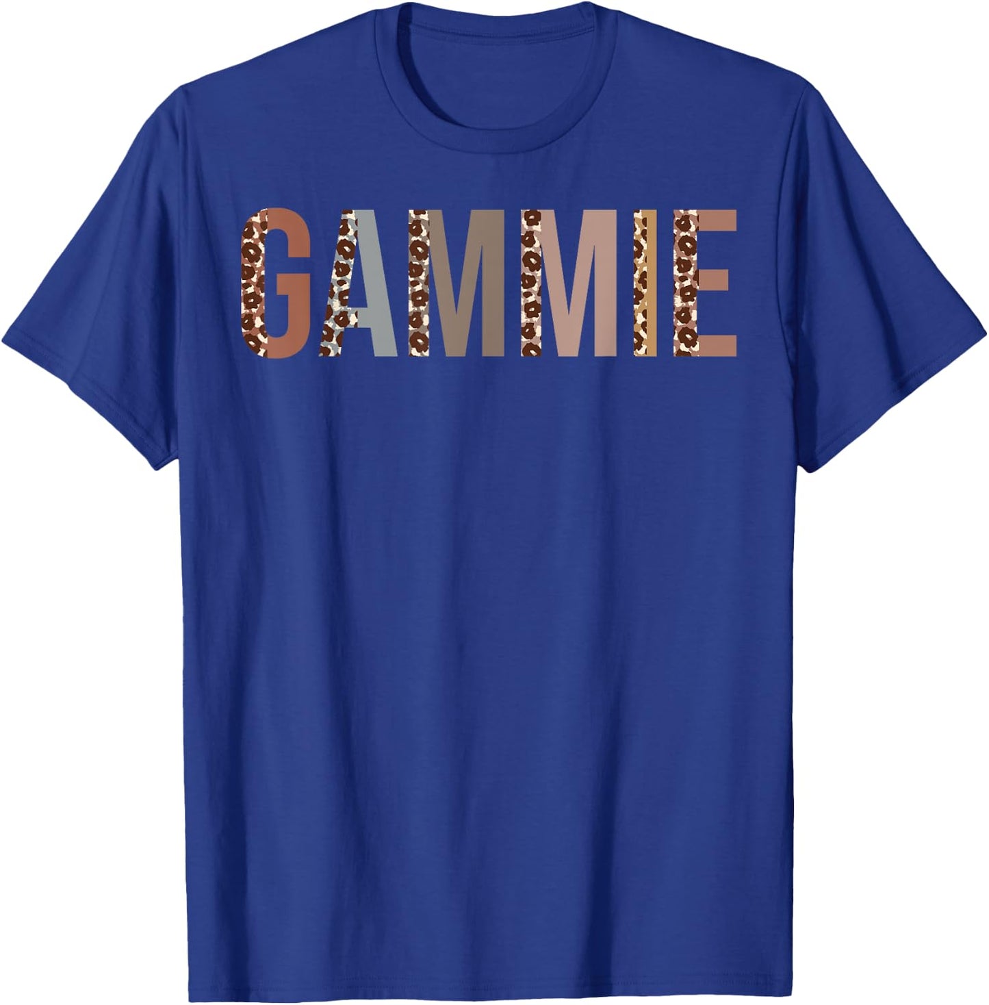 Gammie Leopard Print Mom Cute Mothers Day Funny Grandma T-Shirt - T-Shirt | Royal