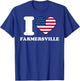 I love Farmersville I heart Farmersville T-Shirt - T-Shirt | Royal
