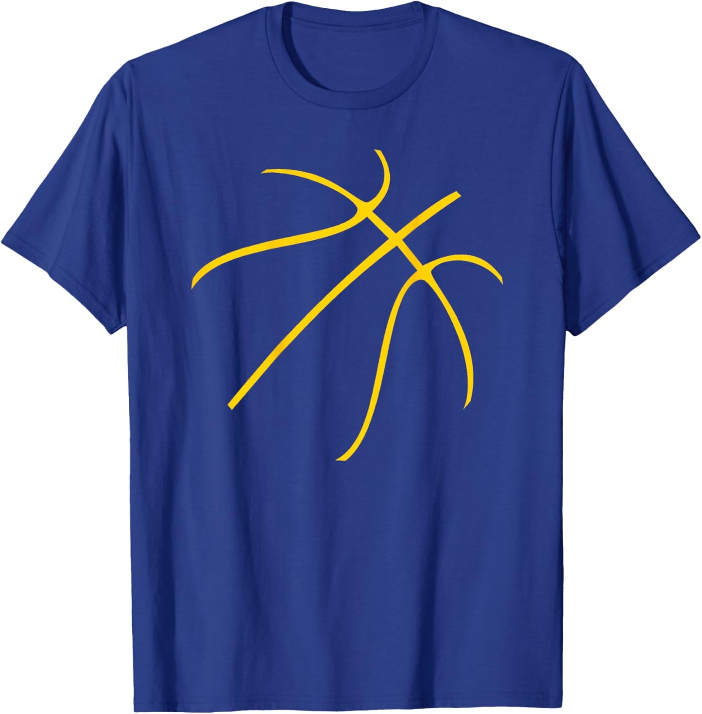 Basketball Sport with Yellow Color T-Shirt - T-Shirt | Royal