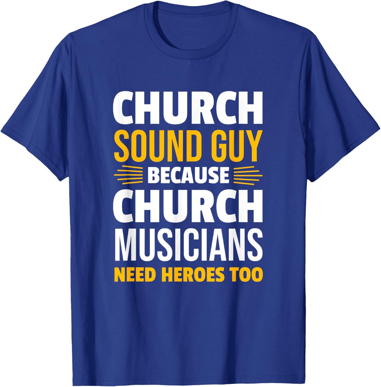 Audio Technician Church Sound Engineer Gift T-Shirt - T-Shirt | Royal