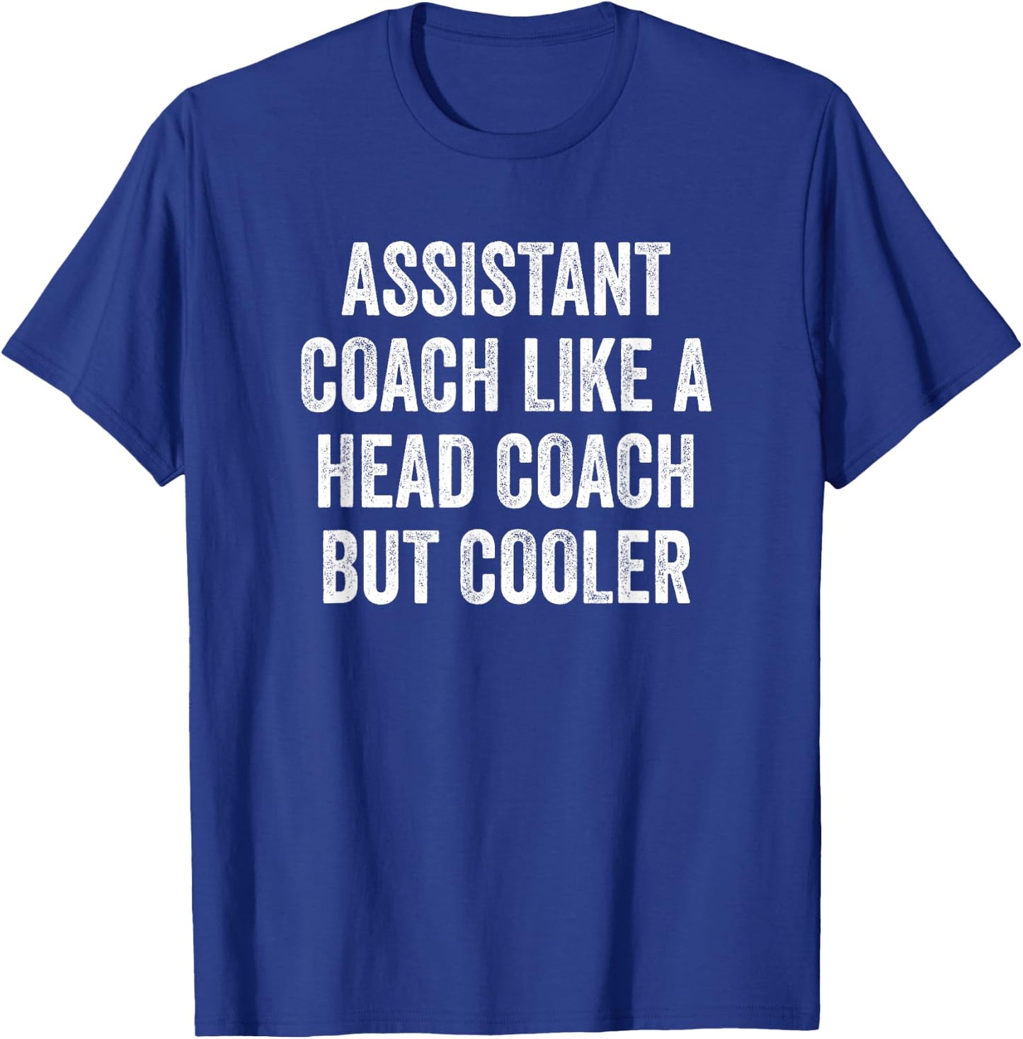 Assistant Coach Like A Head Coach But Cooler Funny Saying T-Shirt - T-Shirt | Royal