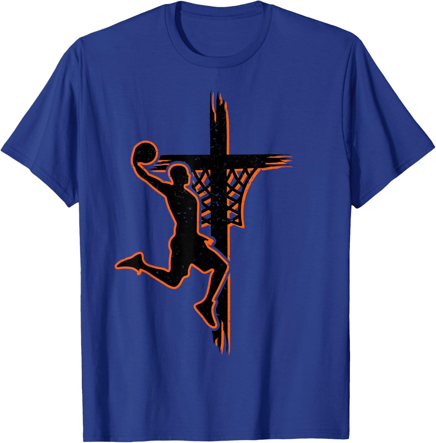 Christian basketball jesus christ basketball religious funny T-Shirt - T-Shirt | Royal