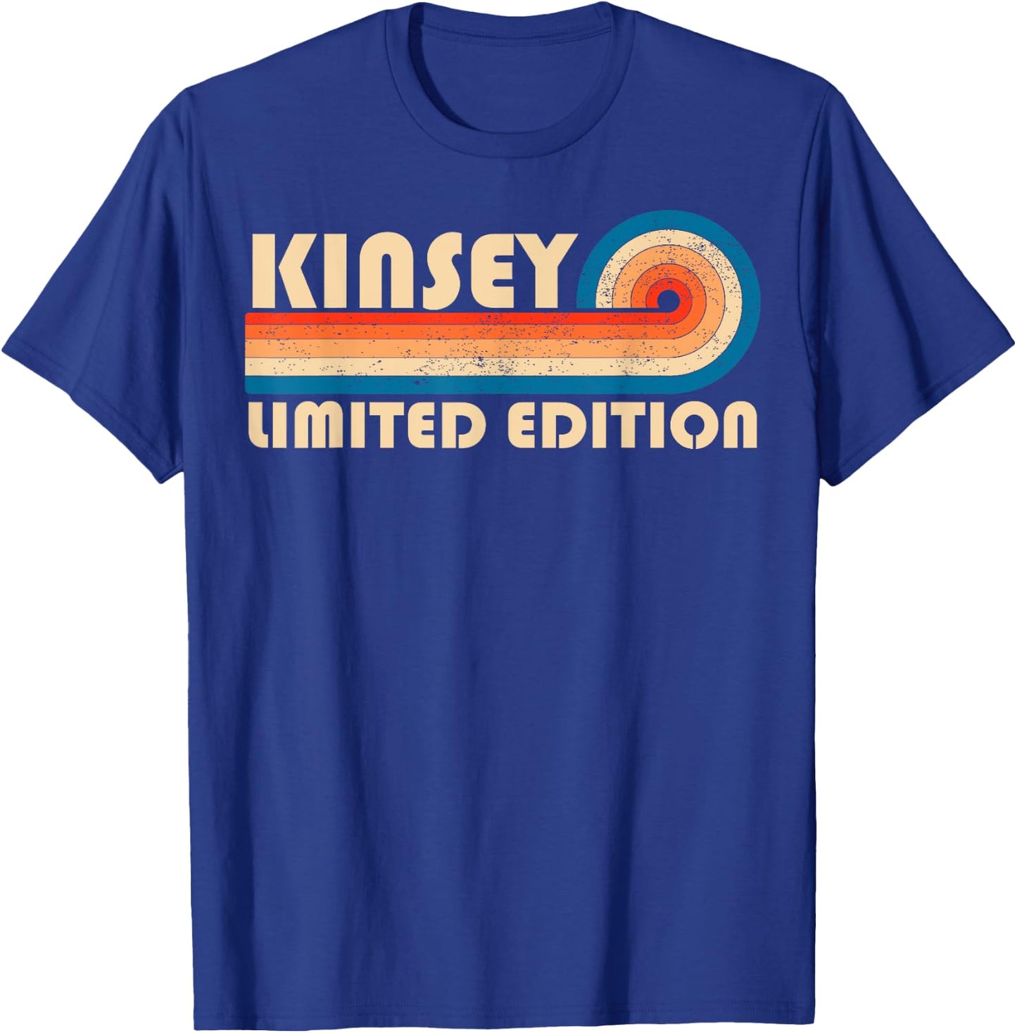 KINSEY Surname Retro Vintage 80s 90s Birthday Reunion T-Shirt - T-Shirt | Royal