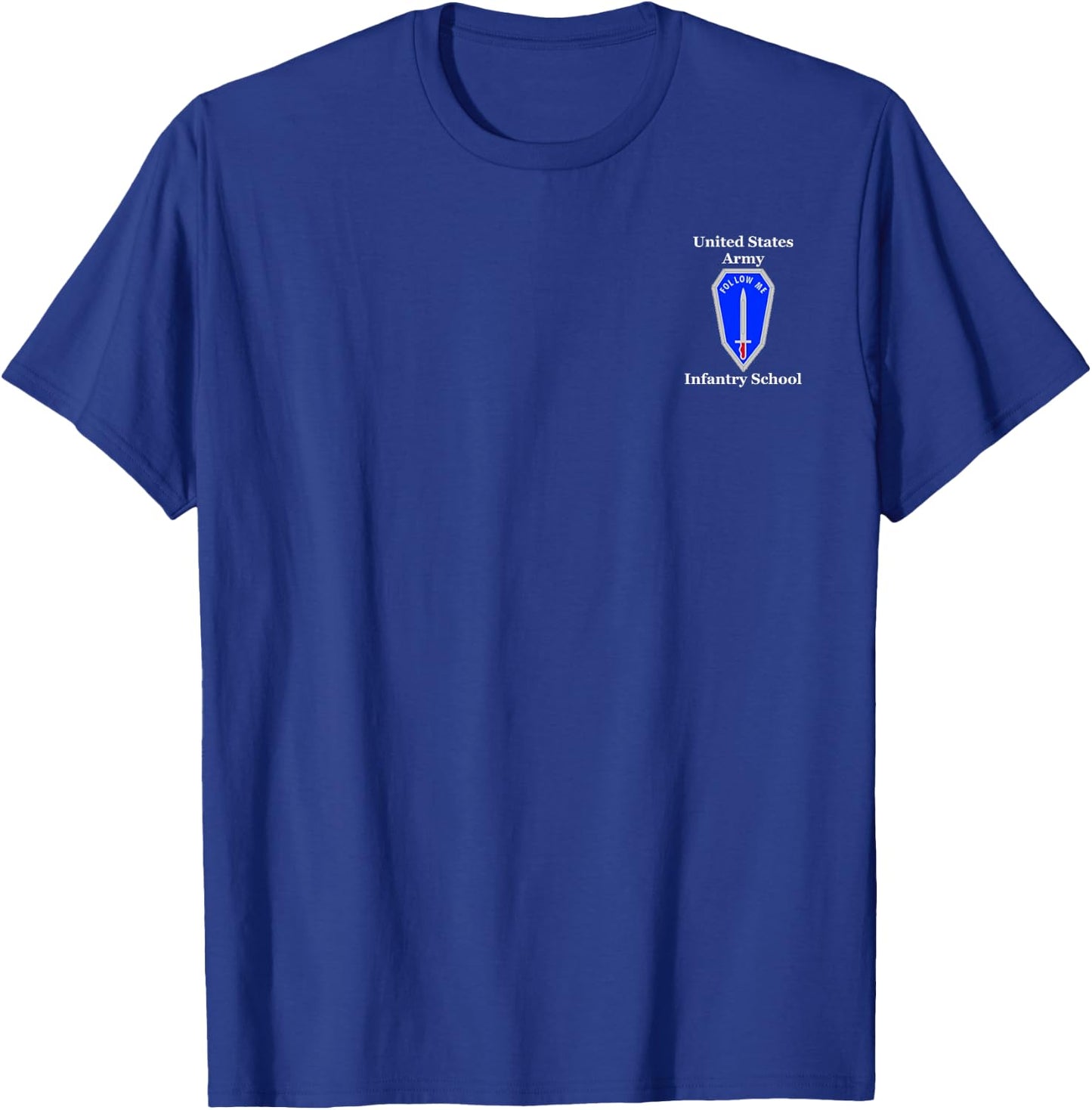 Infantry School Follow Me Patch T-Shirt - T-Shirt | Royal
