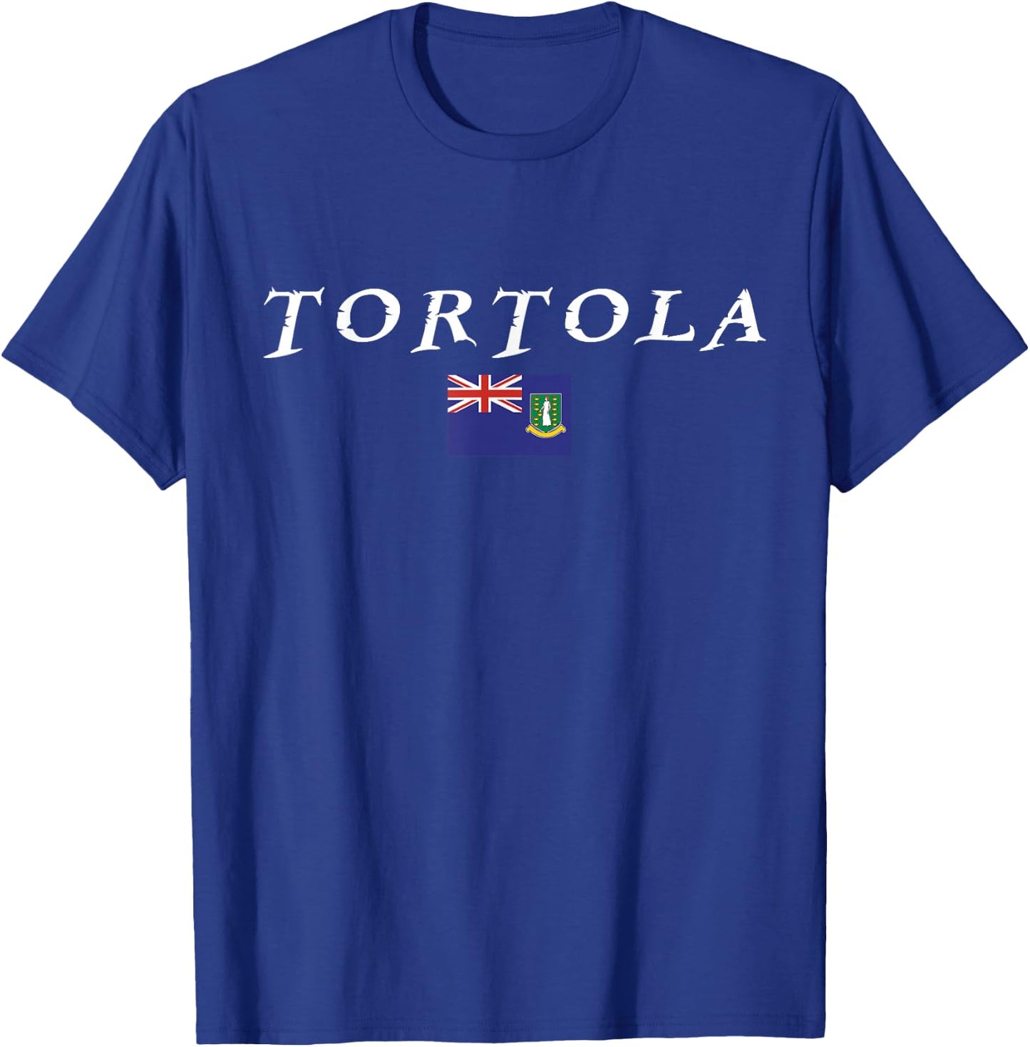 Tortola,, Caribbean National Flag of the B.V.I. T-Shirt - T-Shirt | Royal