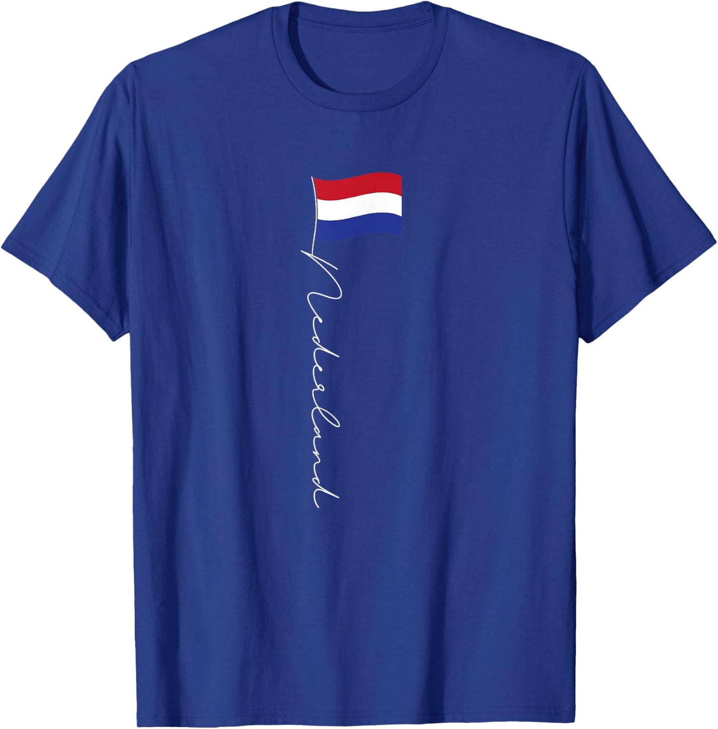 Family Heritage Gifts Netherlands Signature Flag Pole - Patriotic Dutch Flag T-Shirt - T-Shirt | Royal