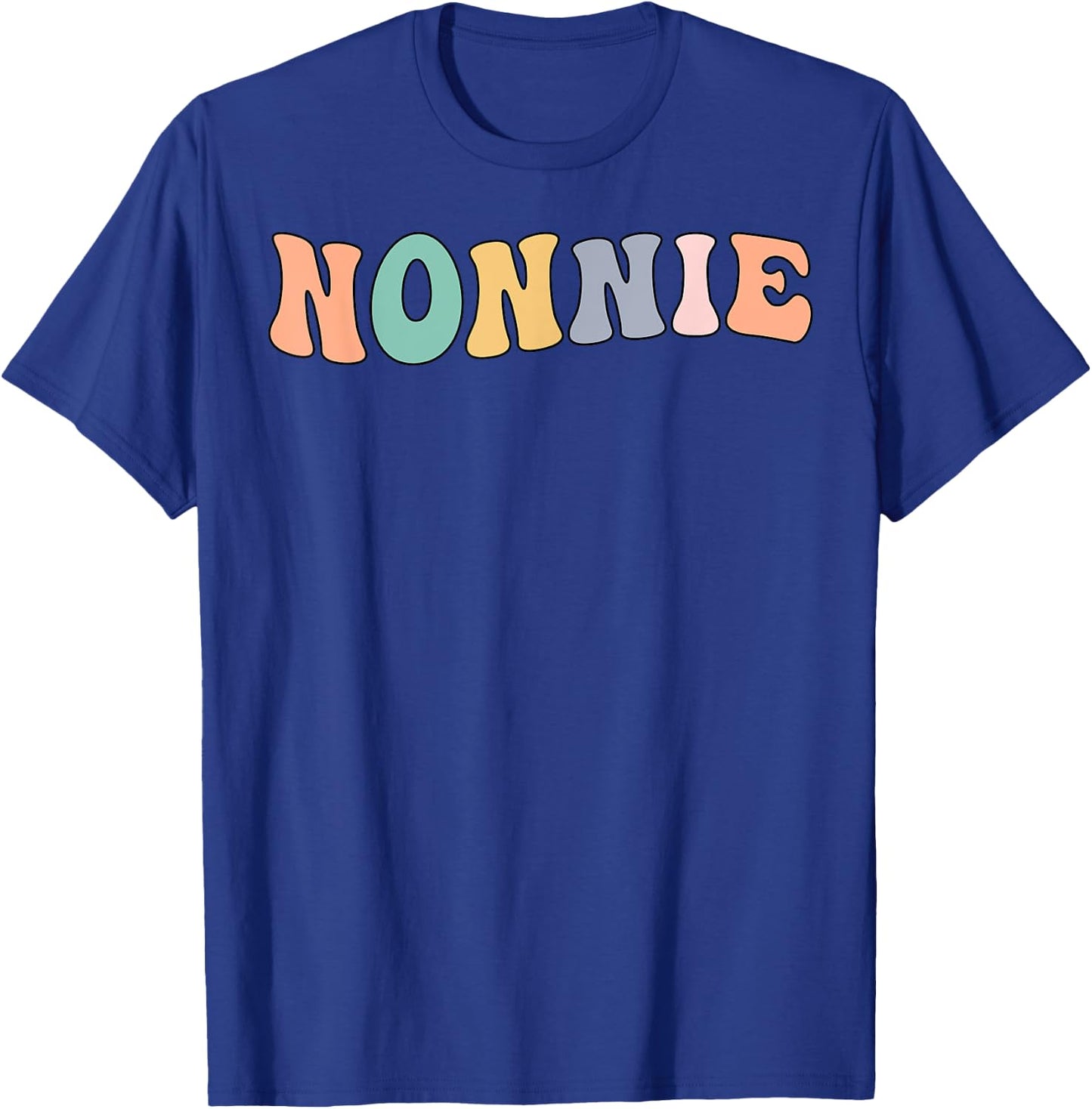 Groovy Nonnie Grandmother Nonnie Grandma T-Shirt - T-Shirt | Royal