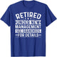 Mocking Merch Retired Under New Management See Grandkids For Details Men's Black T-Shirt - T-Shirt | Royal