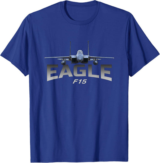 F15 Eagle Jet Fighters T-Shirt - T-Shirt | Royal