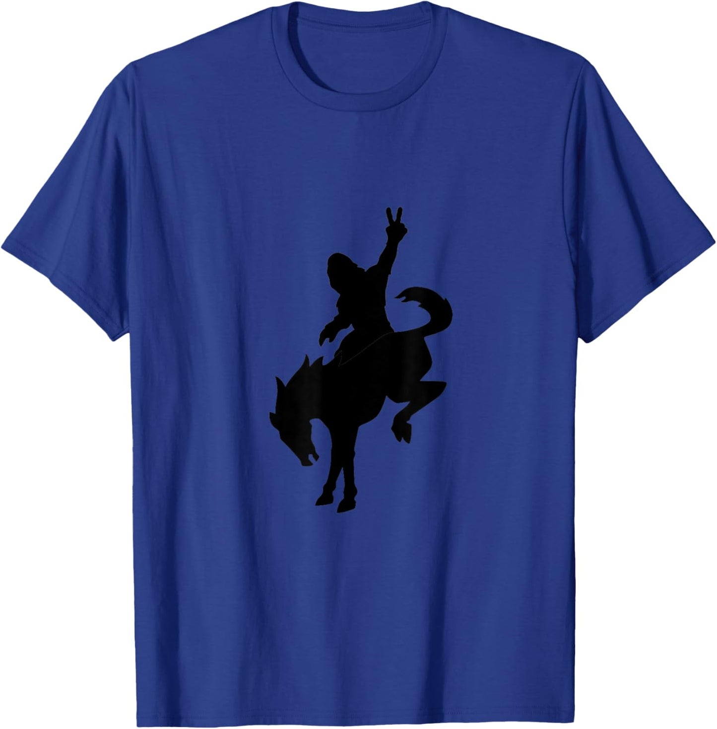 Sasquatch riding Bronco T-Shirt - T-Shirt | Royal