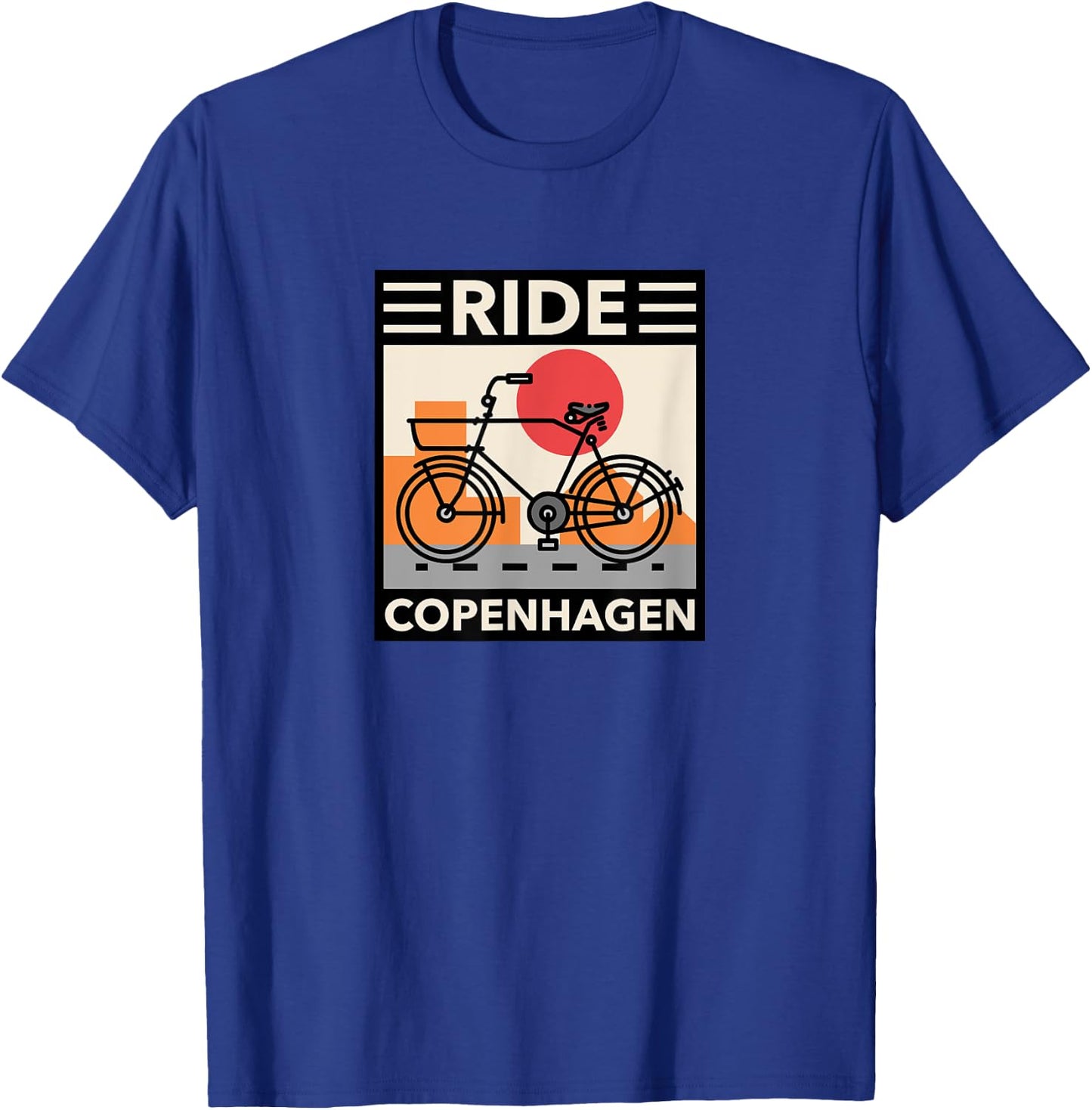 Ride Copenhagen - Denmark Bicycle Danish T-Shirt - T-Shirt | Royal