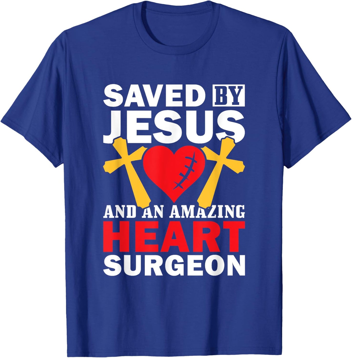 Open Heart Surgery Survivor Jesus Bypass Recovery T-Shirt - T-Shirt | Royal