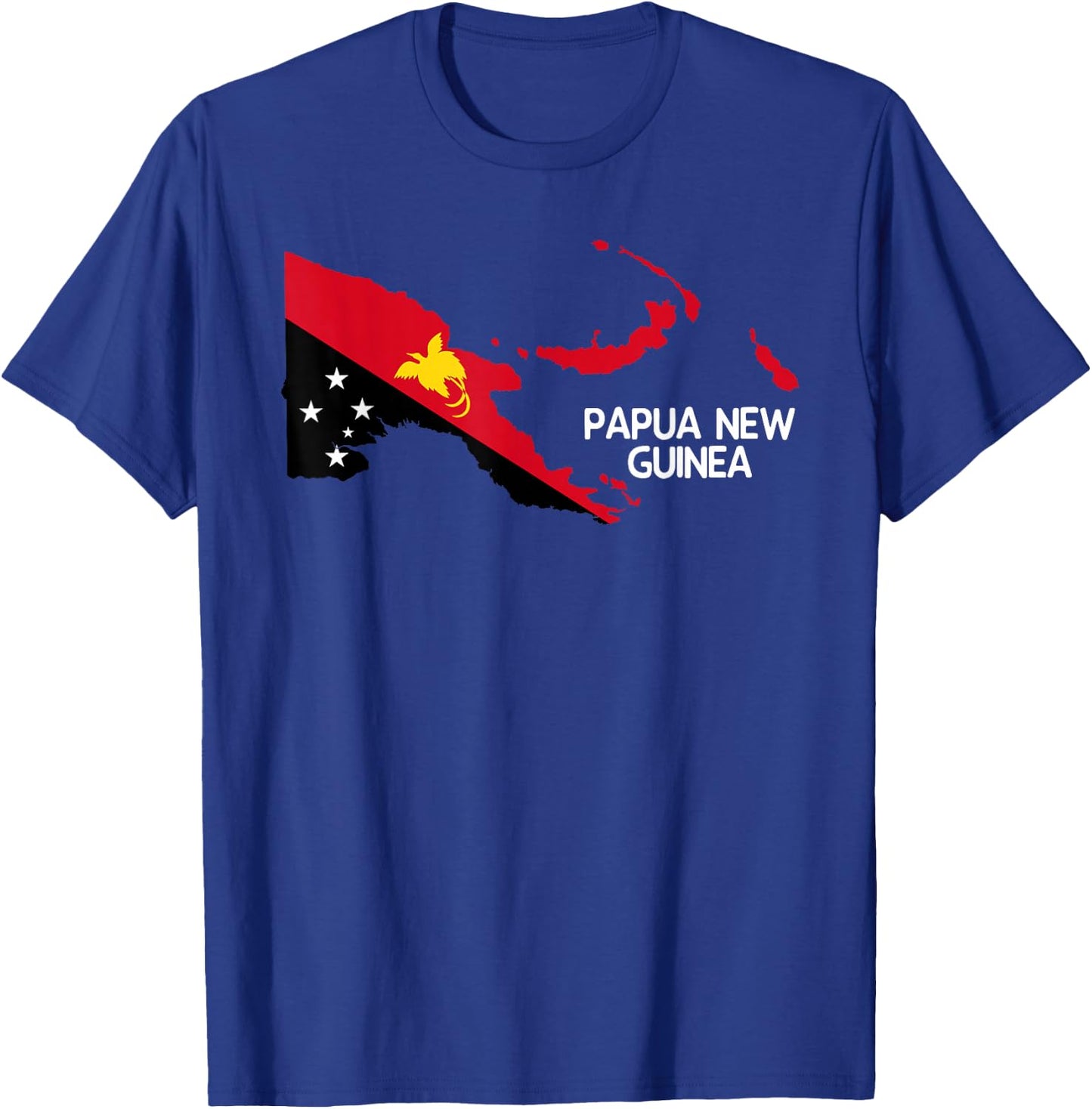 Papua New Guinea Flag T-Shirt - T-Shirt | Royal