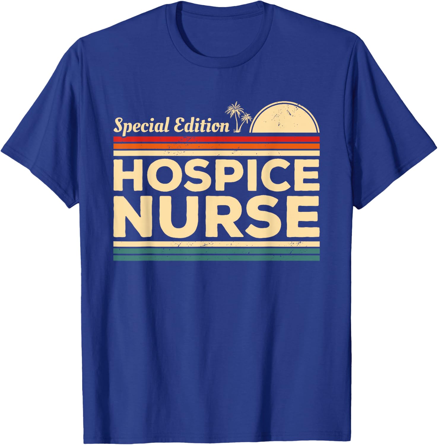Vintage Hospice Nurse Nurses Nursing T-Shirt - T-Shirt | Royal