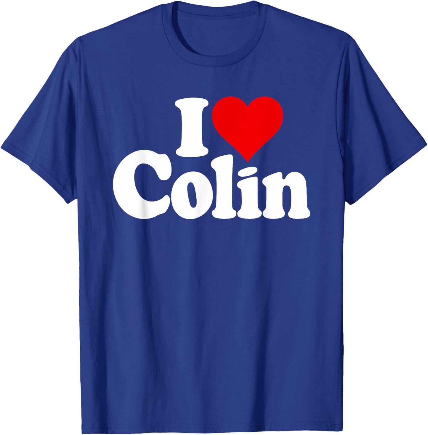 I Love Heart Colin T-Shirt - T-Shirt | Royal
