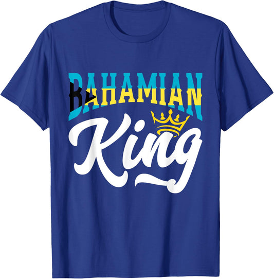 Bahamian King The Bahamas Bahamian The Bahamas Flag T-Shirt - T-Shirt | Royal