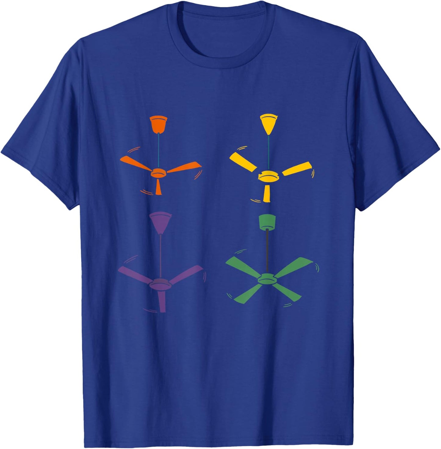 Vintage Ceiling Fan Lazy DIY Halloween Costume Funny Easy T-Shirt - T-Shirt | Royal