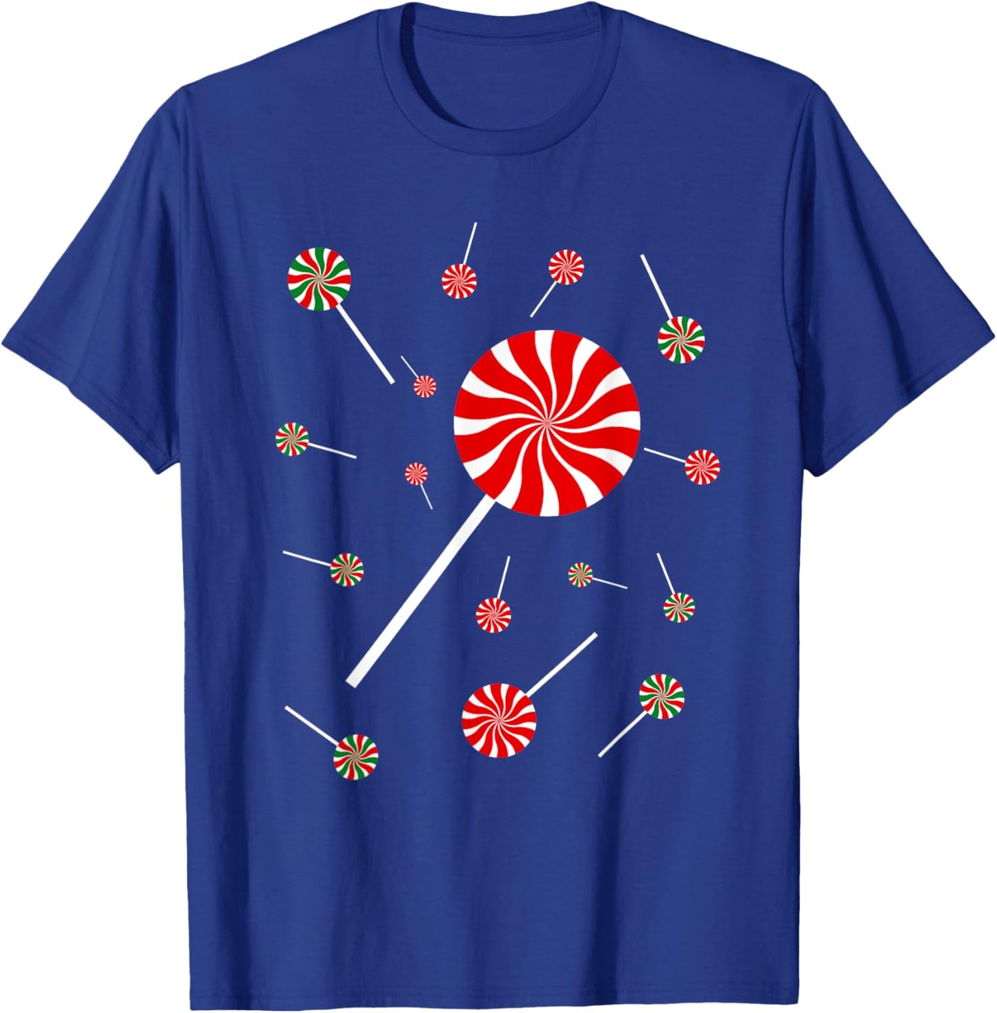 Christmas Peppermint Christmas Candy T-Shirt - T-Shirt | Royal
