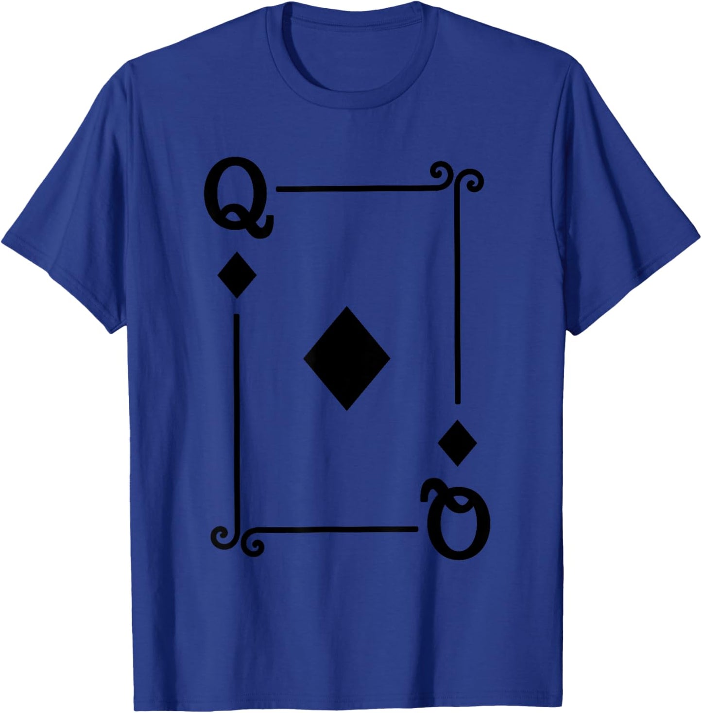 Playing Cards Costume - Queen Diamonds Card - Queen Card T-Shirt - T-Shirt | Royal
