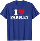 I Love Parsley Outfit Garden Herbs Lover T-Shirt - T-Shirt | Royal