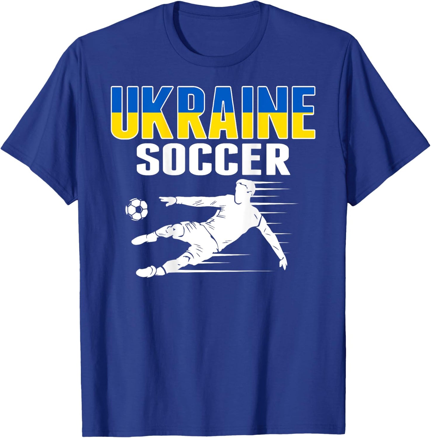 Ukraine Soccer Lovers Jersey Support Ukrainian Football Team T-Shirt - T-Shirt | Royal