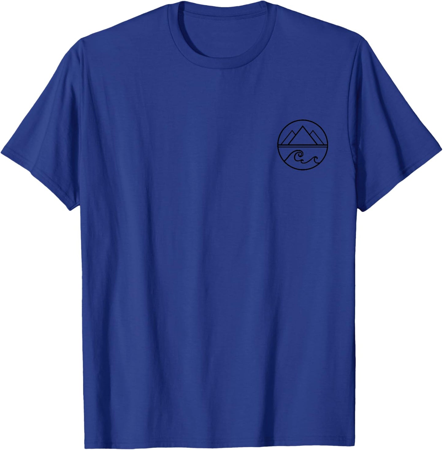 Mountains Waves Nature Outdoor Surf Hiking Hiker Surfer T-Shirt - T-Shirt | Royal