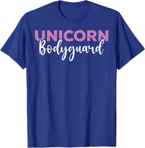 Costume Dad Funny Unicorn Bodyguard Unicorn Security Men T-Shirt - T-Shirt | Royal