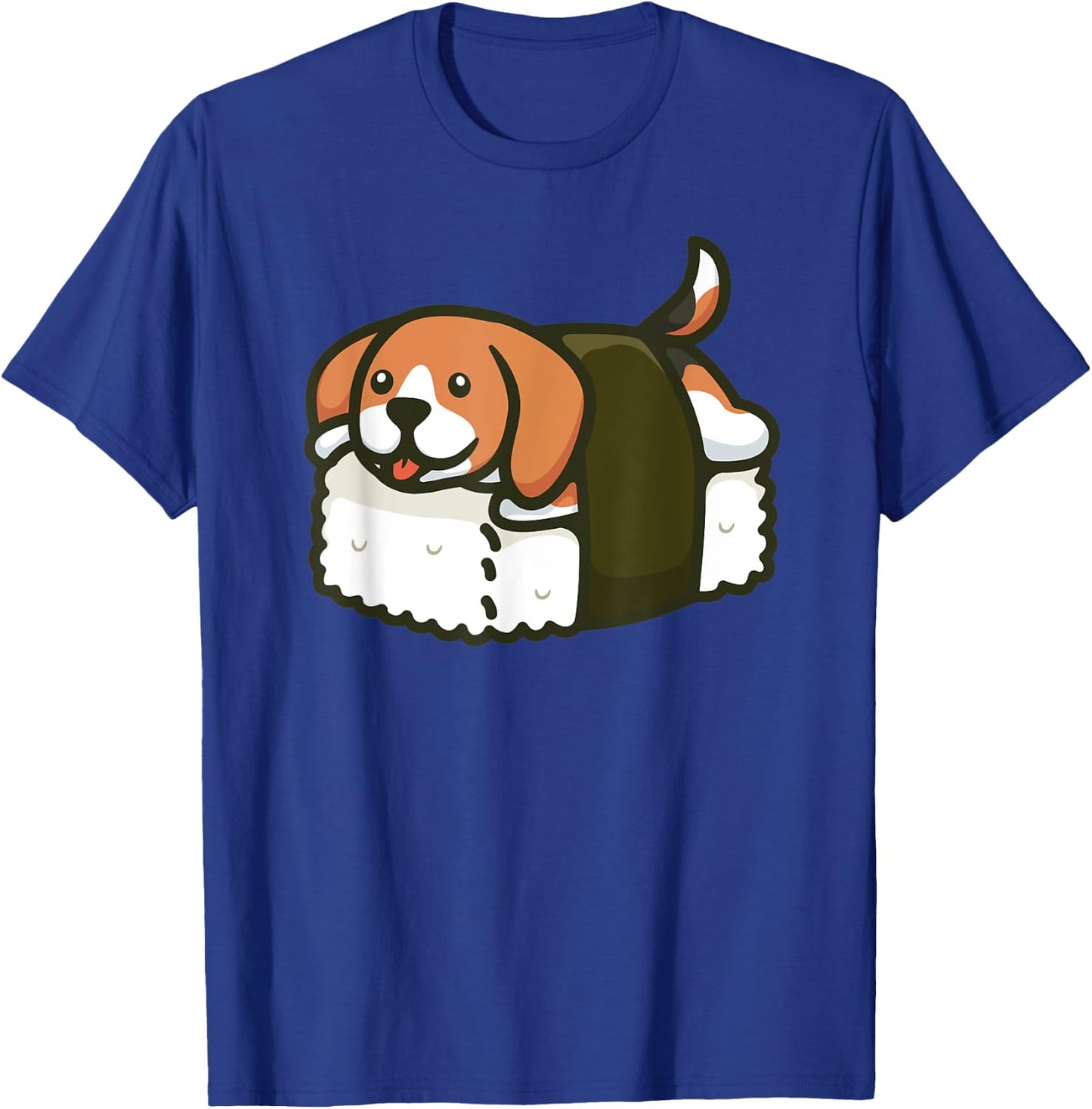 Beagle Nigiri Sushi Seaweed Dog T-Shirt - T-Shirt | Royal
