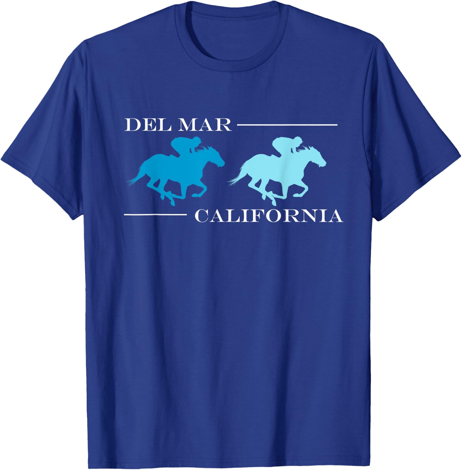 Del Mar California Horse Racing T-Shirt - T-Shirt | Royal