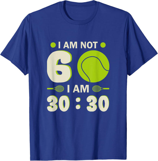 60th Birthday Tennis Player Tennis 60 Years T-Shirt - T-Shirt | Royal