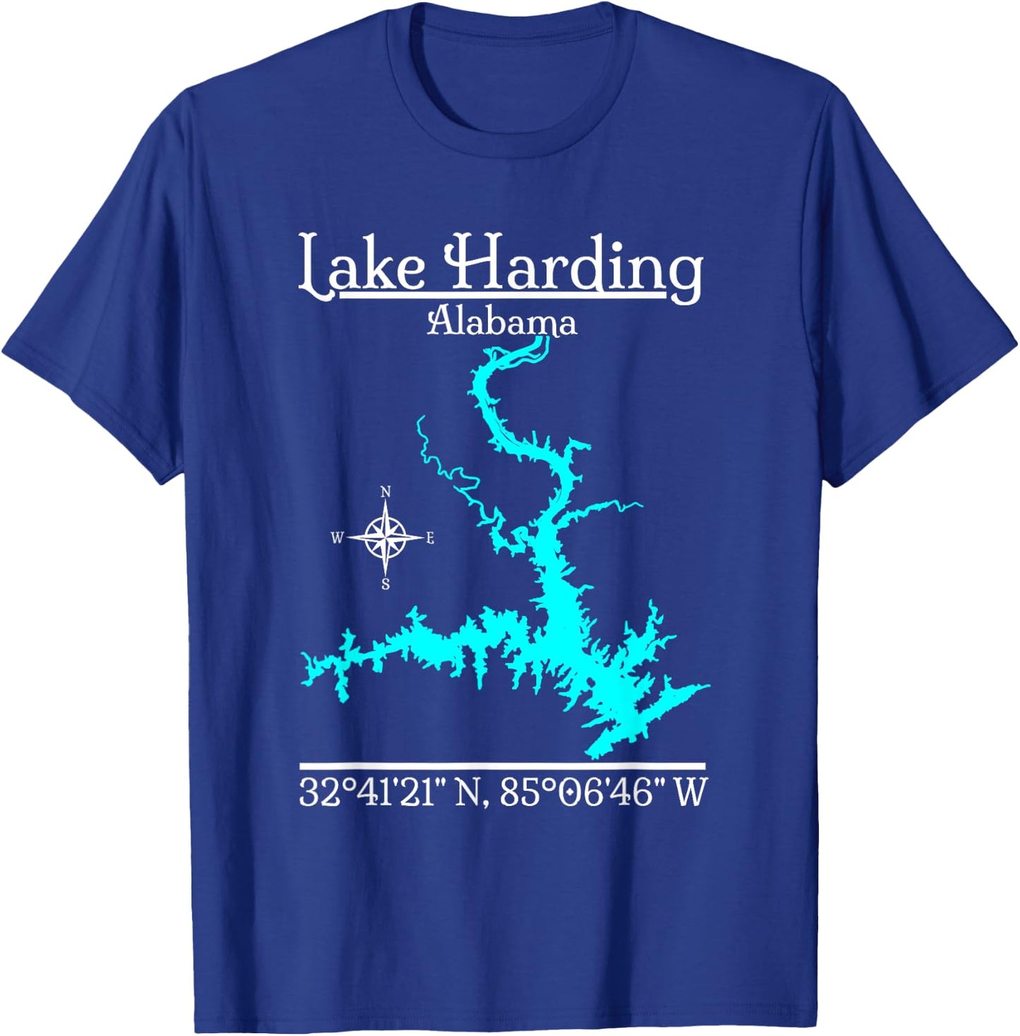 Lake Harding, Alabama T-Shirt - T-Shirt | Royal