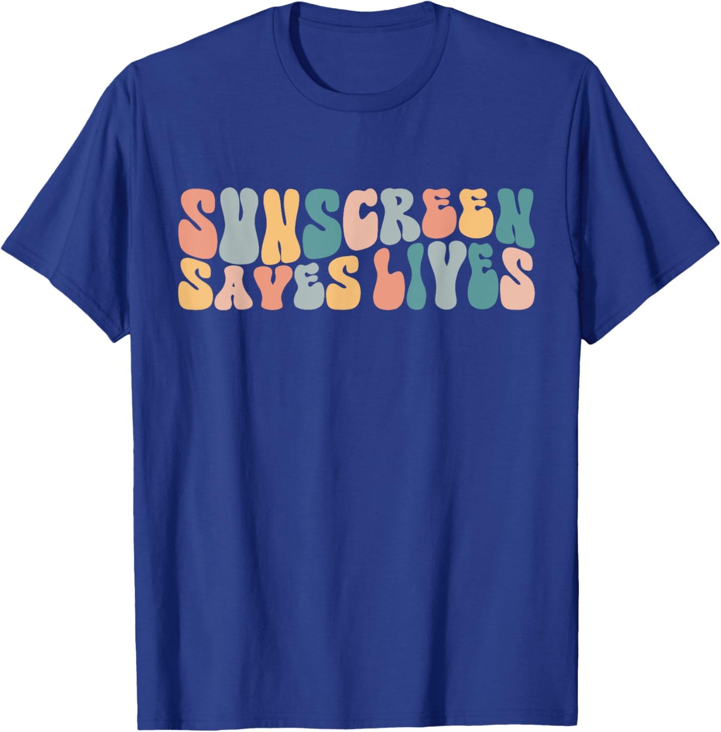 Sunscreen Saves Lives Funny Dermatology Doctor Derm Squad T-Shirt - T-Shirt | Royal