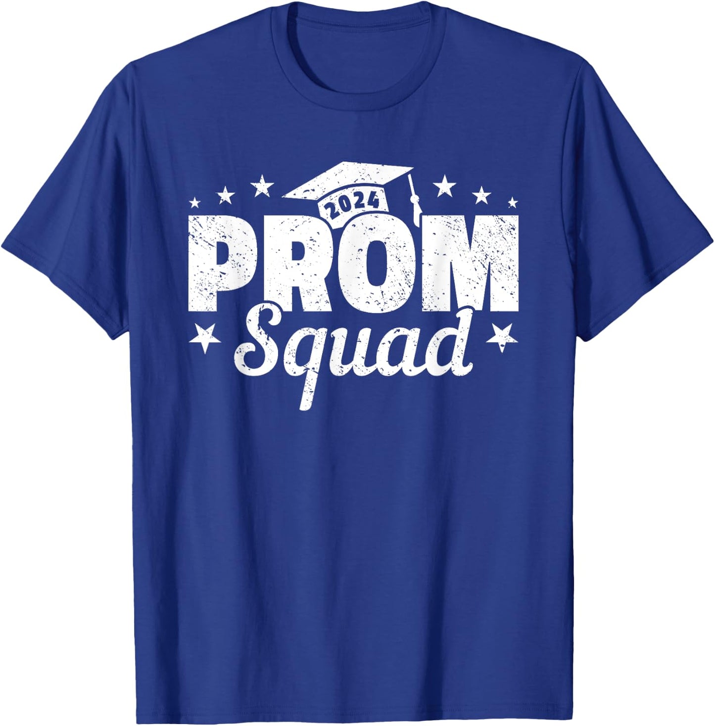 Prom Squad 2024 Graduate Funny Prom Class of 2024 T-Shirt - T-Shirt | Royal